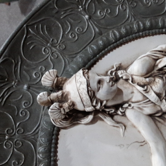 Greek Relief Plate Dimensional Wall or use Plate Rack - Picture 2 of 7